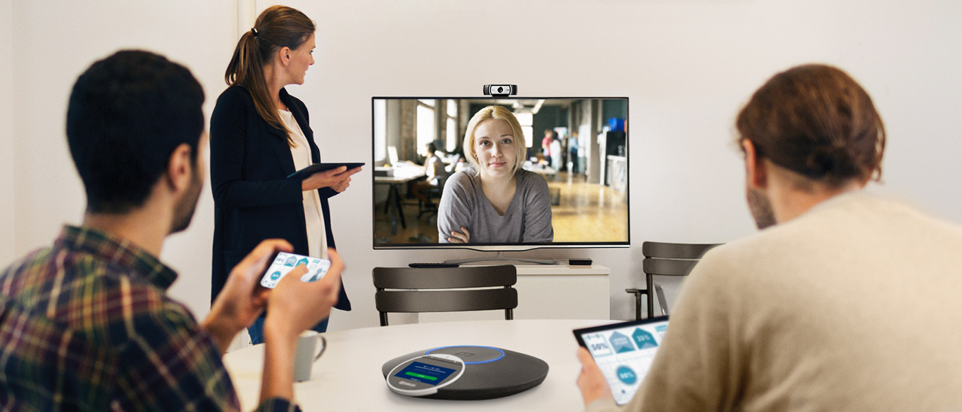 BlueJeans Rooms with Dolby Conference Phone