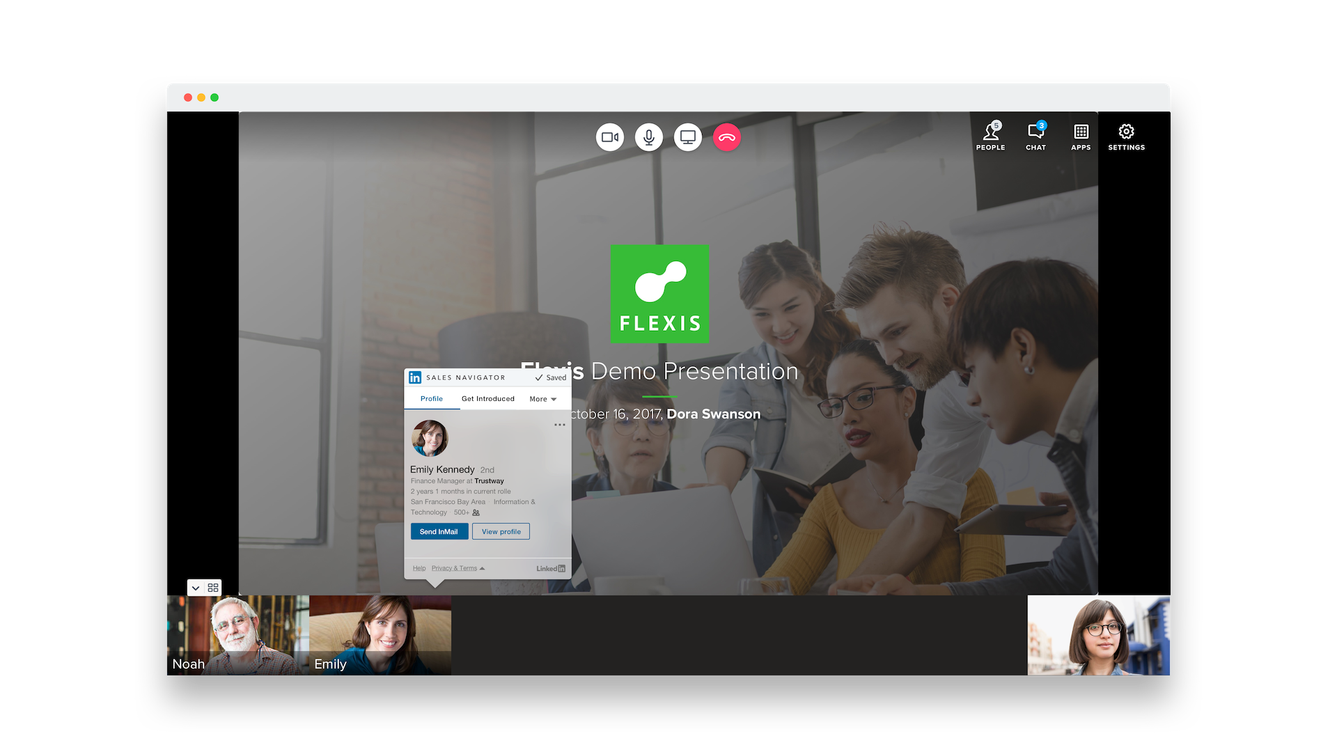BlueJeans with LinkedIn Sales Navigator