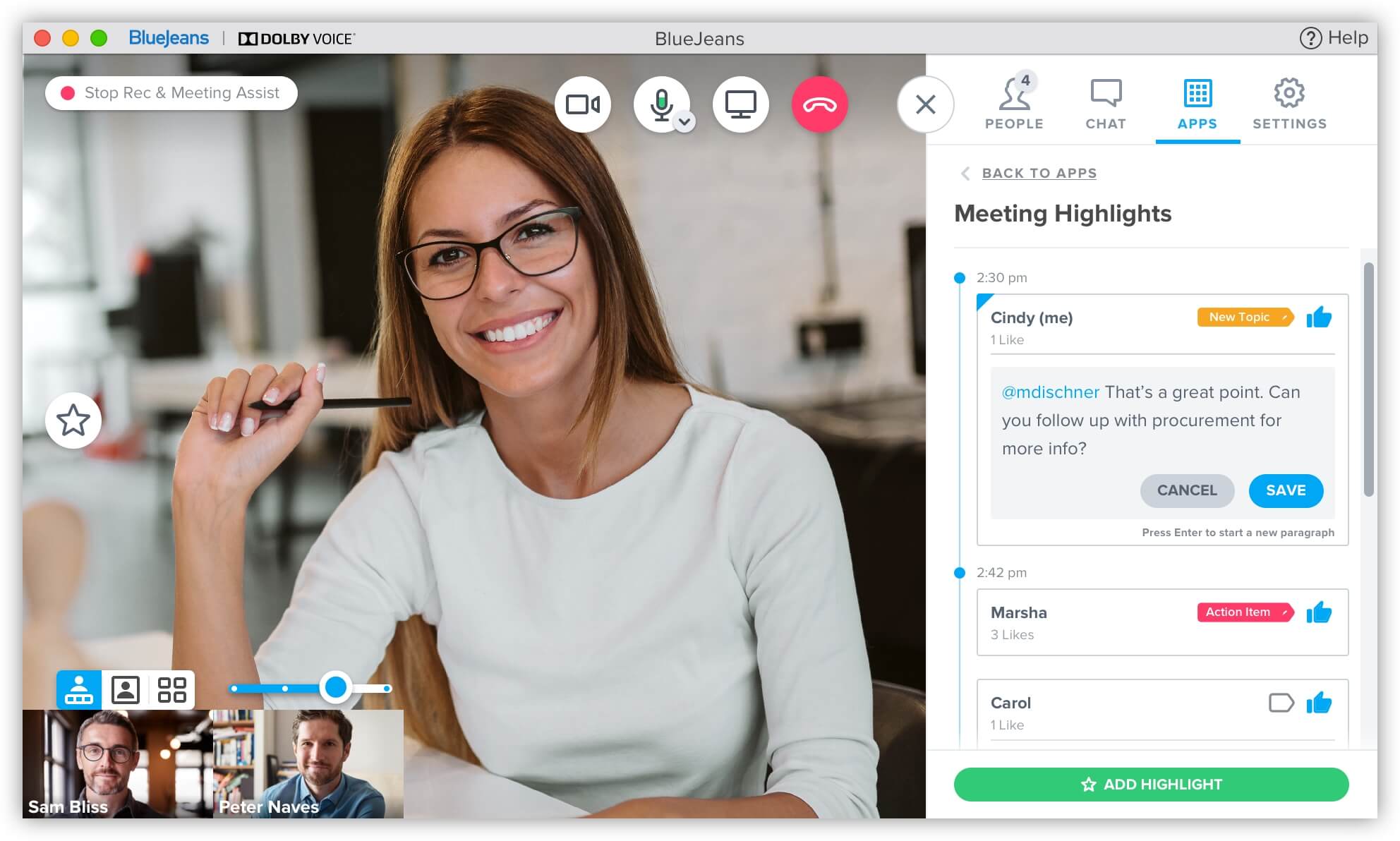 BlueJeans Smart Meetings Highlights