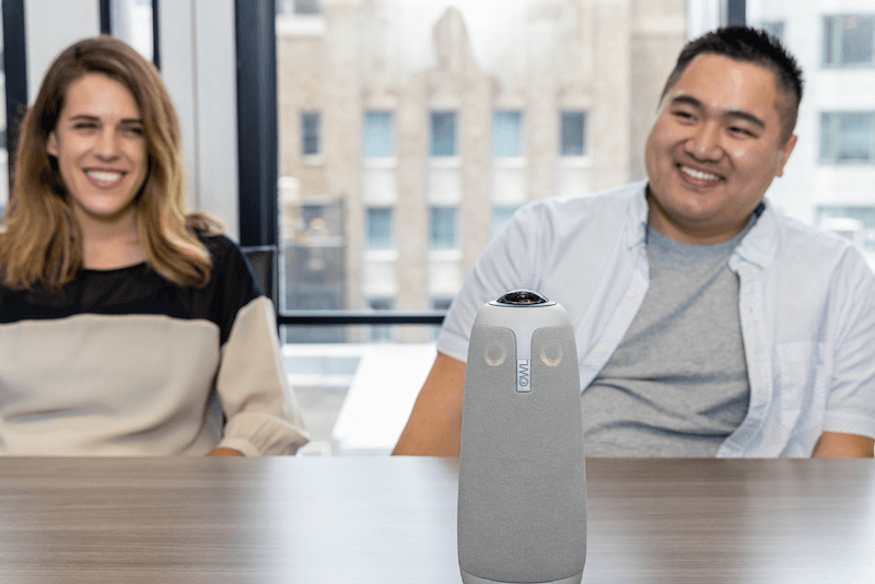 BlueJeans Meetings Plus Owl Pro - Employees in Conference Room