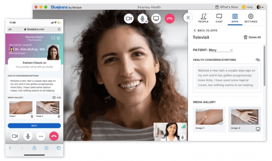 BlueJeans Telehealth Image Capture