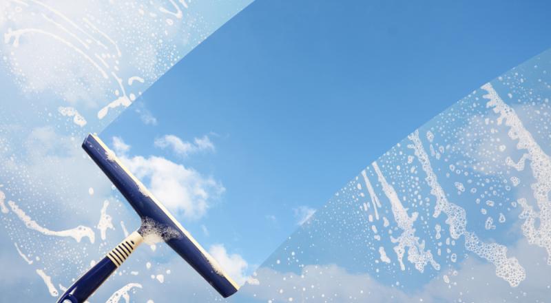 Spring Cleaning over Window