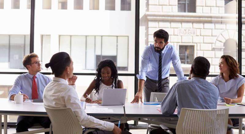 Team Meeting in Conference Room