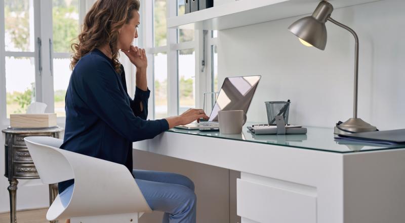 Woman Working from Home